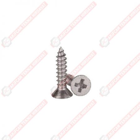 Dın 7982 Inox Yıldız Havşa Başlı Sac Vidası (Yhb) A2-A4